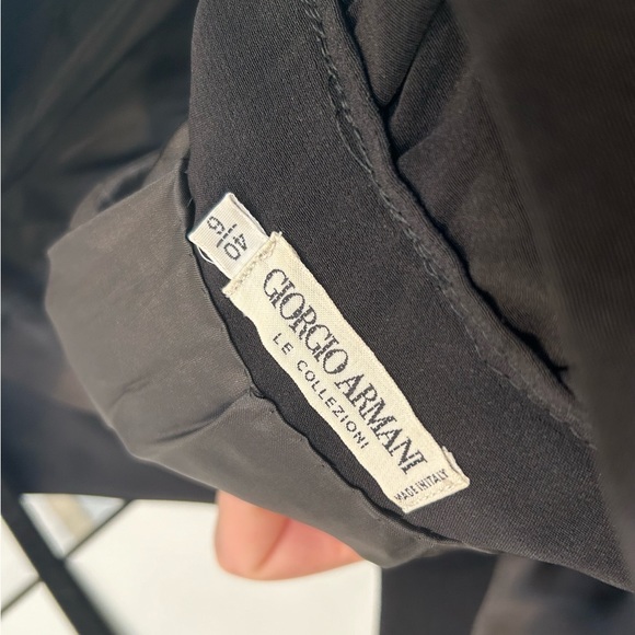 Giorgio Armani Le Collezioni Long Sleeve Vintage Black Dress Goth Witchy 6 - Picture 8 of 11